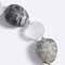 Picasso jasper, rock crystal • Silver clasp