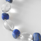 Necklace: Rock crystal, lapis lazuli. Click for large image
